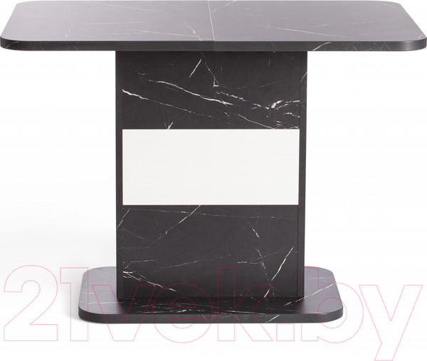 Изображение товара Обеденный стол Tetchair Smart 105-140x68.6х75 (мрамор блэк роял/белый)