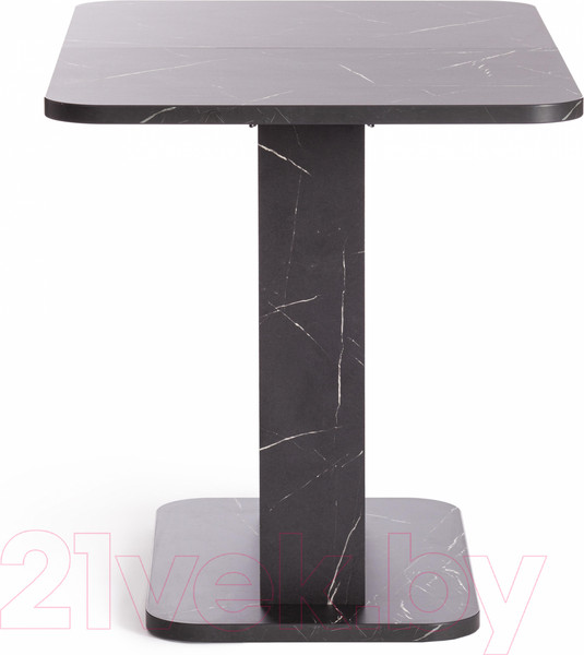 Изображение товара Обеденный стол Tetchair Smart 105-140x68.6х75 (мрамор блэк роял/белый)