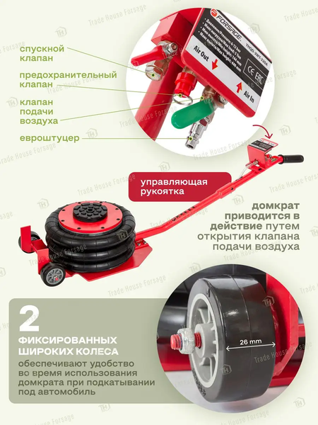 Изображение товара Подкатной домкрат Forsage F-YHQD-3WT-320A (48280)