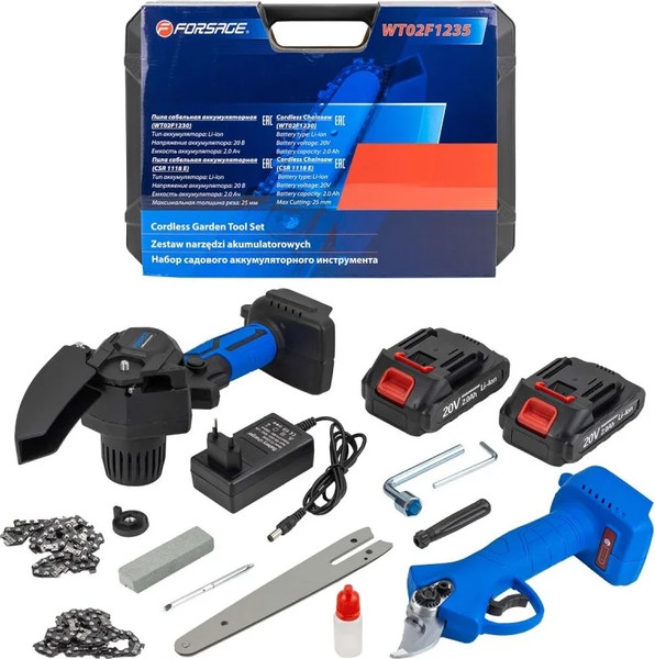 Изображение товара Набор садового электроинструмента Forsage F-WT02F1235
