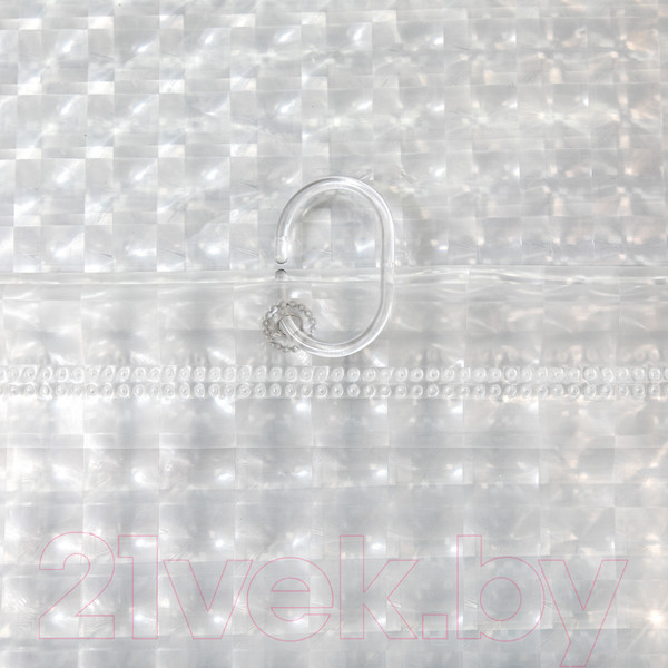 Изображение товара Шторка-занавеска для ванны Вилина Кристалл Peva. Призма / 7179-10015-1 (180x180, прозрачный)