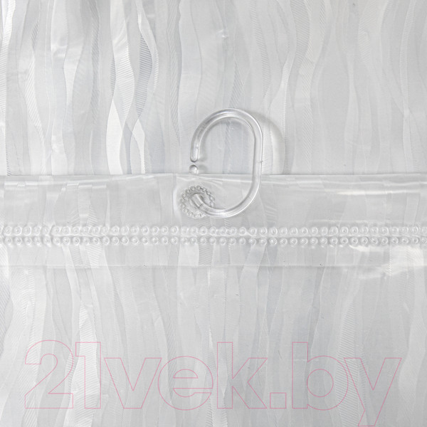 Изображение товара Шторка-занавеска для ванны Вилина Кристалл Peva. Водопад / 7179-10017-1 (180x180, прозрачный)