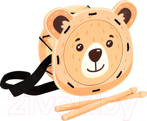 Изображение товара Музыкальная игрушка Mega Toys Барабан Мишка / 11335