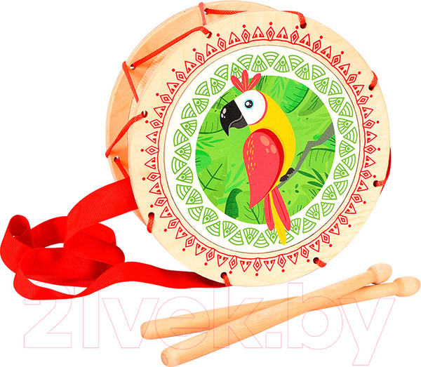 Изображение товара Музыкальная игрушка Mega Toys Барабан Попугай / 11557