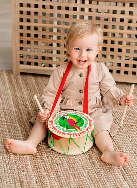 Изображение товара Музыкальная игрушка Mega Toys Барабан Попугай / 11557