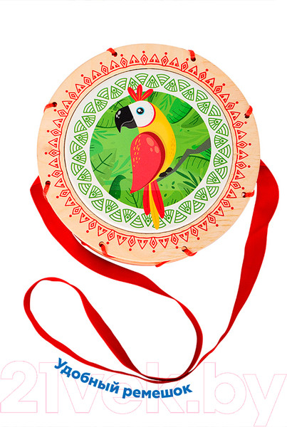 Изображение товара Музыкальная игрушка Mega Toys Барабан Попугай / 11557