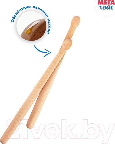 Изображение товара Музыкальная игрушка Mega Toys Барабан Music Style / 11779