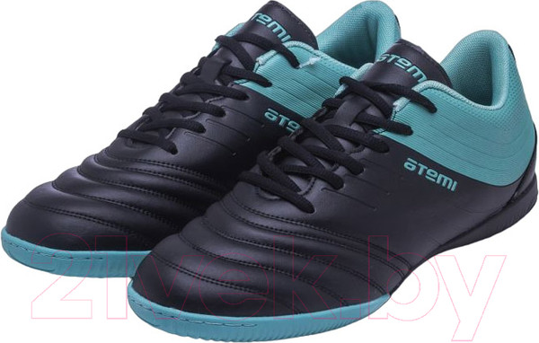 Изображение товара Бутсы футбольные Atemi Indoor Junior SBA-002 (черный/бирюзовый, р-р 38)