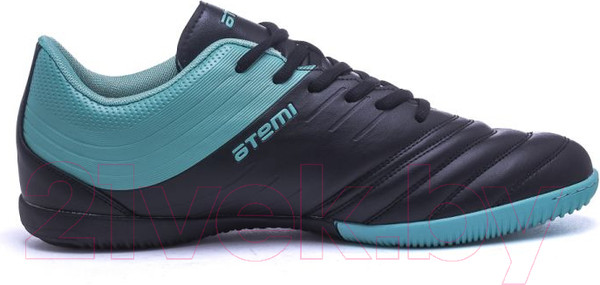 Изображение товара Бутсы футбольные Atemi Indoor Junior SBA-002 (черный/бирюзовый, р-р 38)