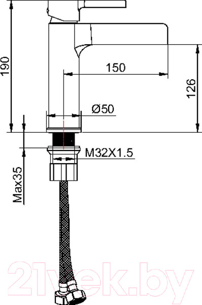 Изображение товара Смеситель Maxonor Pure Life PL1093-7