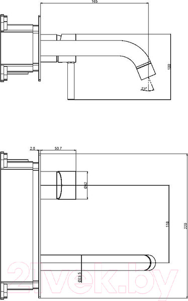 Изображение товара Смеситель Maxonor Pure Life PL7287-8