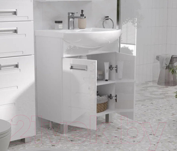 Изображение товара Тумба с умывальником Volna Joli 60.2D Балтика 60 (напольная)