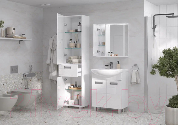 Изображение товара Тумба с умывальником Volna Joli 60.2D Балтика 60 (напольная)