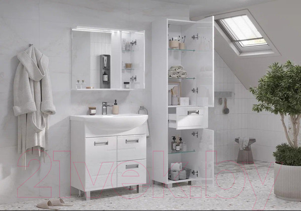 Изображение товара Тумба с умывальником Volna Joli 70.1D.2Y Балтика 70 (напольная)