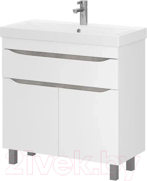 Изображение товара Тумба с умывальником Volna Lake 80.2D.1Y Lake 80 (напольная)