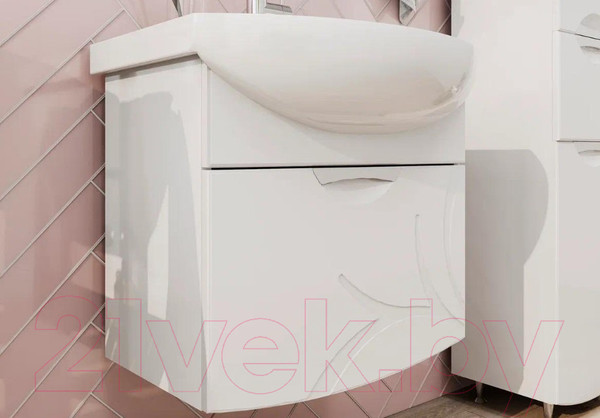 Изображение товара Тумба с умывальником Volna Adel 60.1Y Балтика 60 (подвесная)