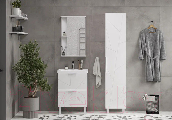 Изображение товара Тумба с умывальником Volna Twing 70.2Y Миранда 70 (напольная)