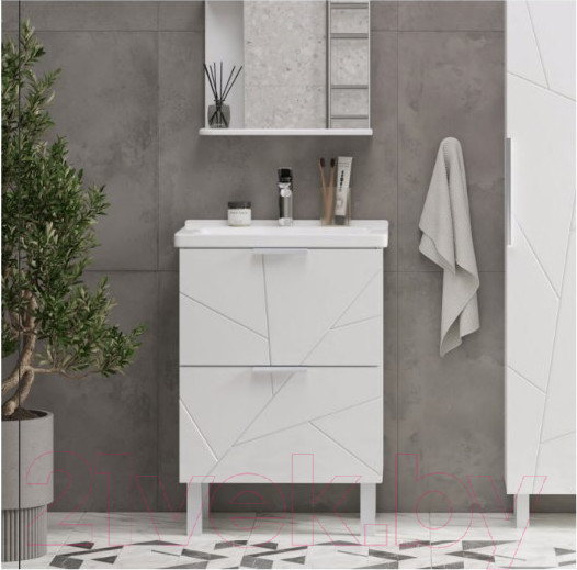 Изображение товара Тумба с умывальником Volna Twing 80.2Y Миранда 80 (напольная)