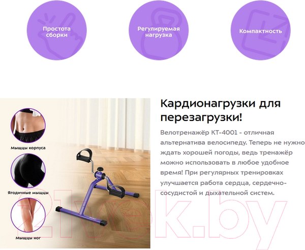 Изображение товара Минибайк Kitfort КТ-4001-1 (фиолетовый)