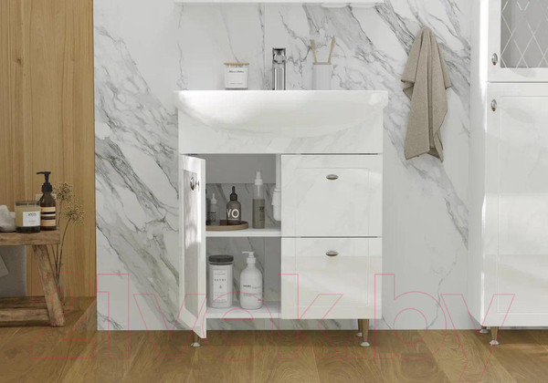 Изображение товара Тумба с умывальником Volna Milena 70.1D.2Y Балтика 70 (напольная)