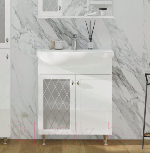 Изображение товара Тумба с умывальником Volna Milena 70.2D Балтика 70 (напольная)