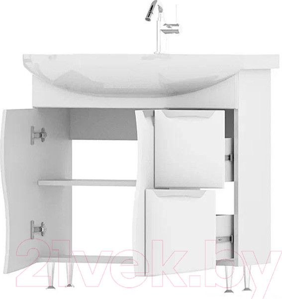 Изображение товара Тумба с умывальником Volna Adel 2D.2Y Балтика 80 (напольная)