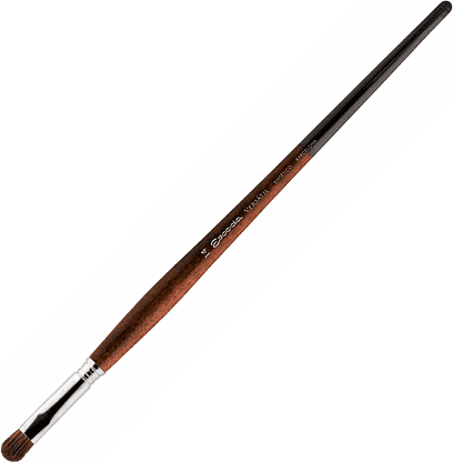 Изображение товара Кисть для рисования Escoda Versatil. Синтетика овальная №18 / S3046-18 (темно-коричневый)