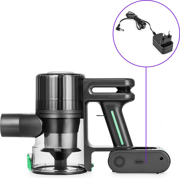 Изображение товара Вертикальный пылесос Kitfort КТ-5168-2 (черный/зеленый)