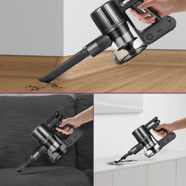 Изображение товара Вертикальный пылесос Kitfort КТ-5168-3 (черный/белый)