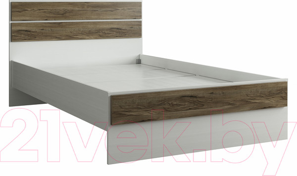 Изображение товара Полуторная кровать Евва Венеция ВН-1200 (бодега белый/ясень орландо)