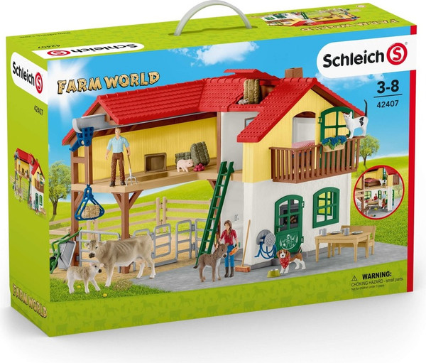 Изображение товара Игровой набор Schleich Ферма с хлевом и животными / 42407
