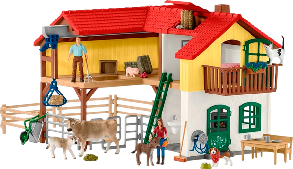 Изображение товара Игровой набор Schleich Ферма с хлевом и животными / 42407