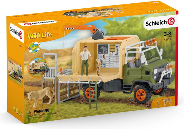 Изображение товара Игровой набор Schleich Большой ветеринарный спасательный грузовик / 42475