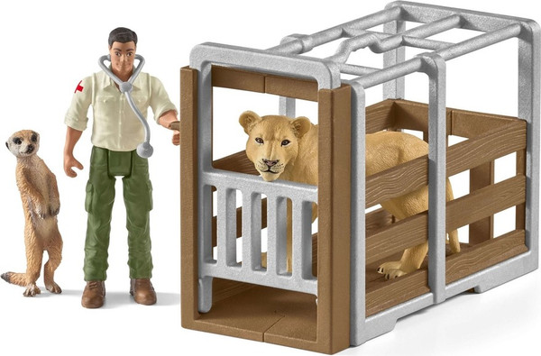 Изображение товара Игровой набор Schleich Большой ветеринарный спасательный грузовик / 42475