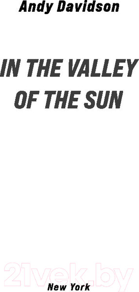 Изображение товара Книга Fanzon В долине солнца (Дэвидсон Э.)