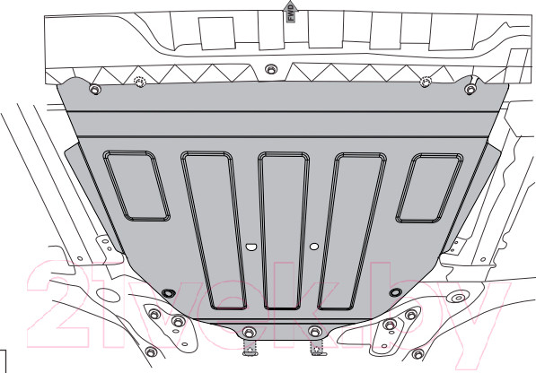 Изображение товара Защита картера и КПП SHERIFF 18.3397 для Renault Grand Scenic III