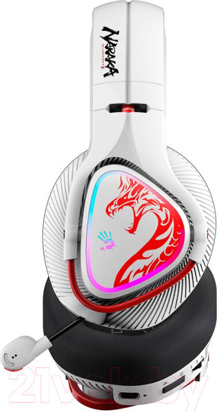 Изображение товара Наушники-гарнитура A4Tech Bloody MR720 (белый/красный)