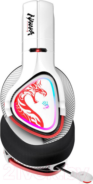 Изображение товара Наушники-гарнитура A4Tech Bloody MR720 (белый/красный)