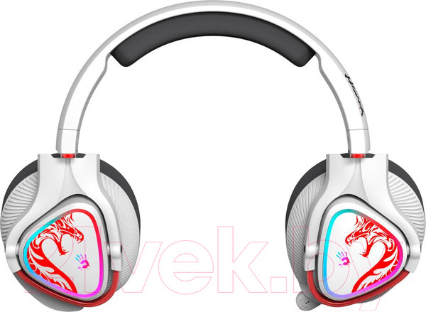 Изображение товара Наушники-гарнитура A4Tech Bloody MR720 (белый/красный)