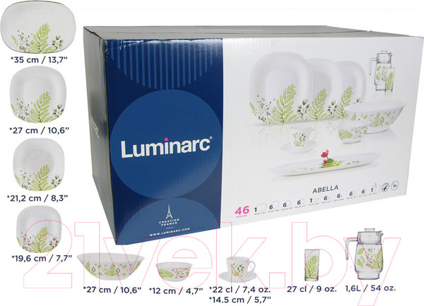 Изображение товара Набор столовой посуды Luminarc Neo Carine Abella / 10N2263