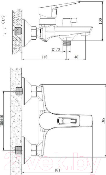 Изображение товара Смеситель Esko Rabat RA 54 w/a