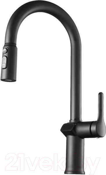 Изображение товара Смеситель Esko K15B LED (черный)