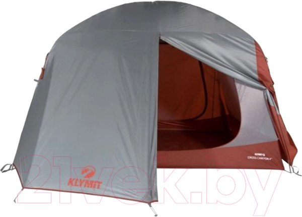 Изображение товара Палатка Klymit Cross Canyon 4 09C4RD01D (красный/серый)