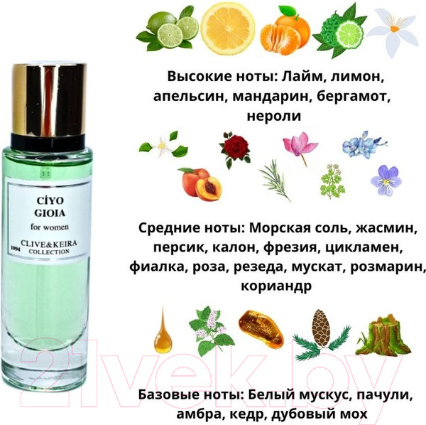 Изображение товара Парфюмерная вода Clive&Keira Ciyo Giola W-1094 (30мл)