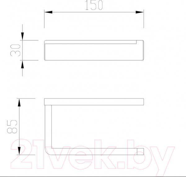 Изображение товара Держатель для туалетной бумаги Abber Westen AA1731B (черный матовый)