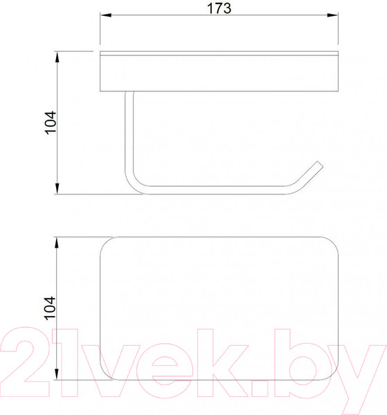 Изображение товара Держатель для туалетной бумаги Abber Westen AA1730G (золото матовое)