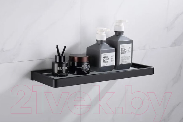 Изображение товара Полка для ванной Abber Westen AA1759B (черный матовый)
