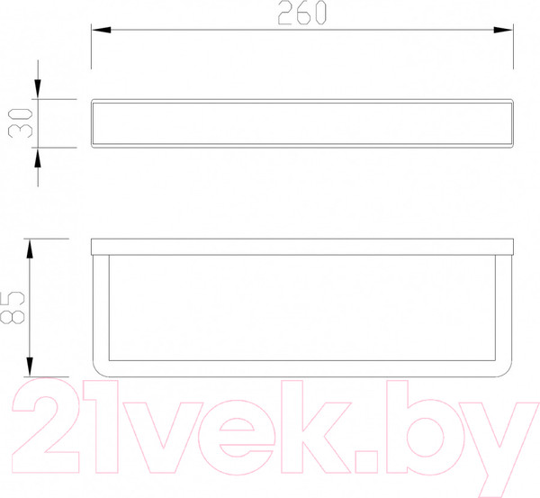 Изображение товара Держатель для полотенца Abber Westen AA1753B (черный матовый)