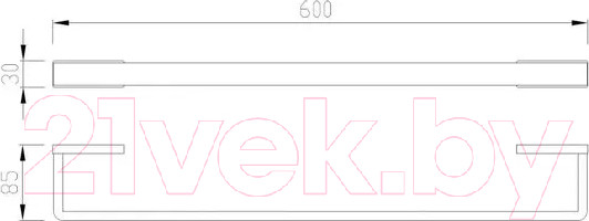 Изображение товара Держатель для полотенца Abber Westen AA1754G (золото матовое)