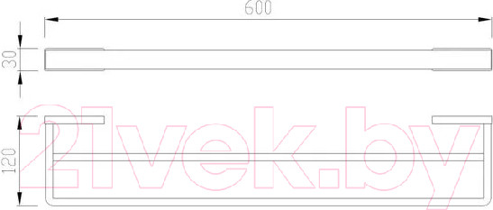 Изображение товара Держатель для полотенца Abber Westen AA1757 (хром)